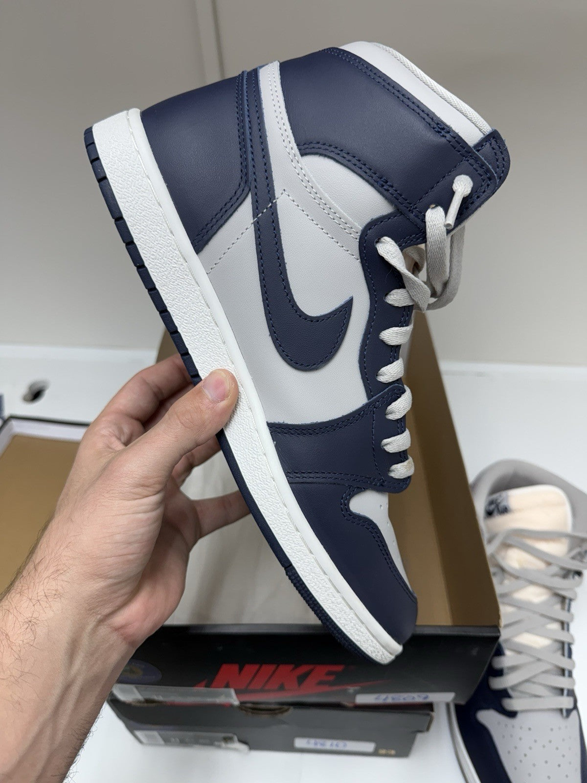 Size 11 - Jordan 1 High 85 Georgetown College Navy