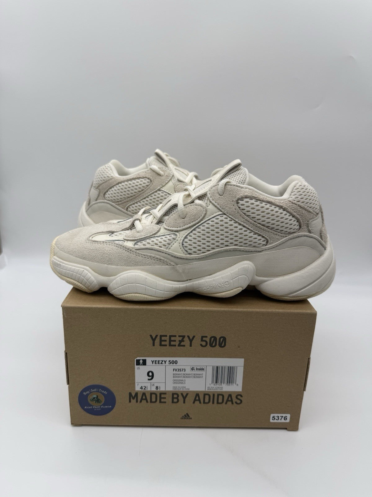 Size 9 - adidas Yeezy 500 Bone White (2019)