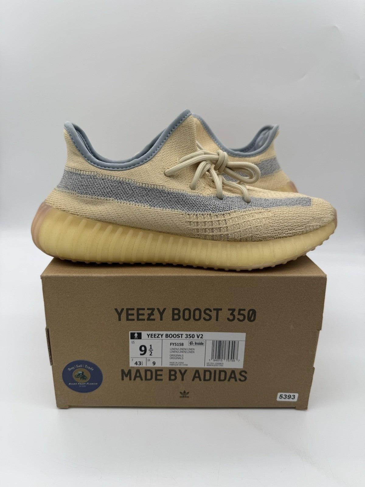 Size 9.5 - adidas Yeezy Boost 350 V2 Linen