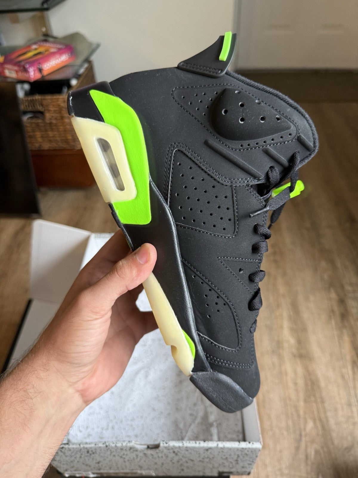 Size 8 - Jordan 6 Retro Electric Green