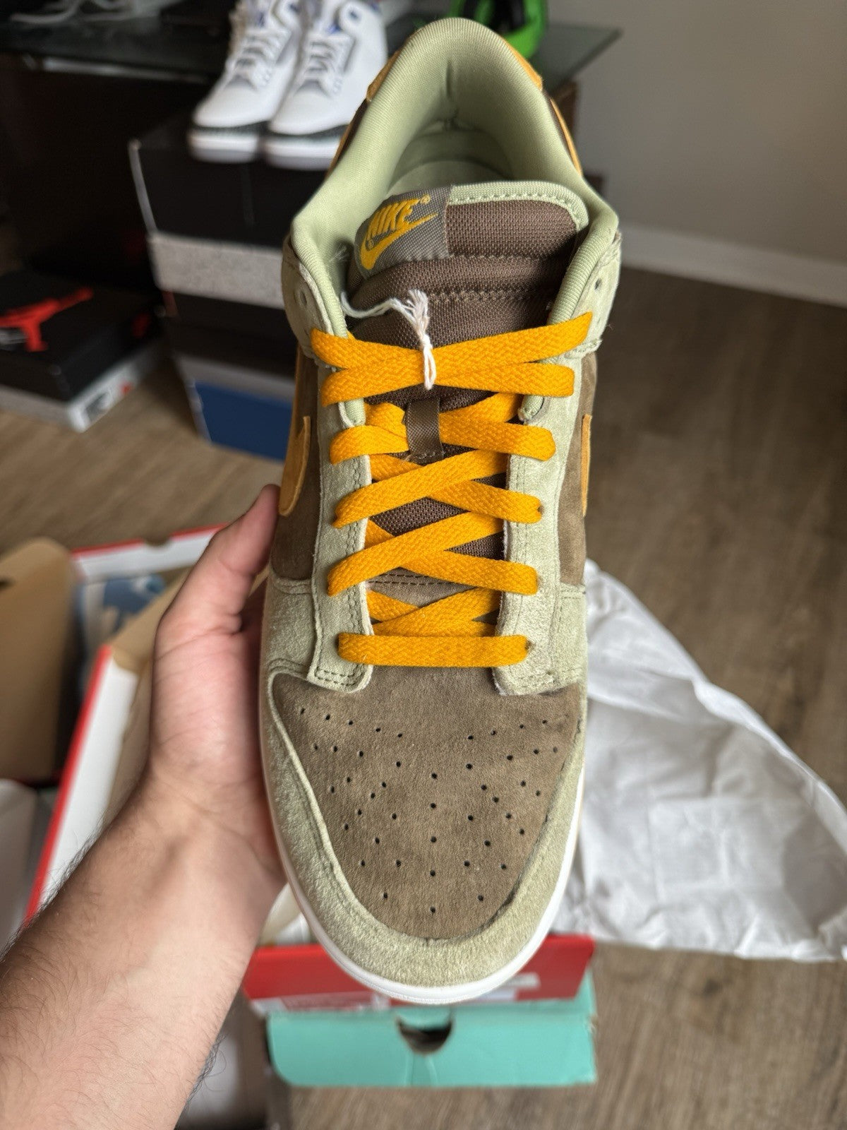Size 13 - Nike Dunk Low Dusty Olive