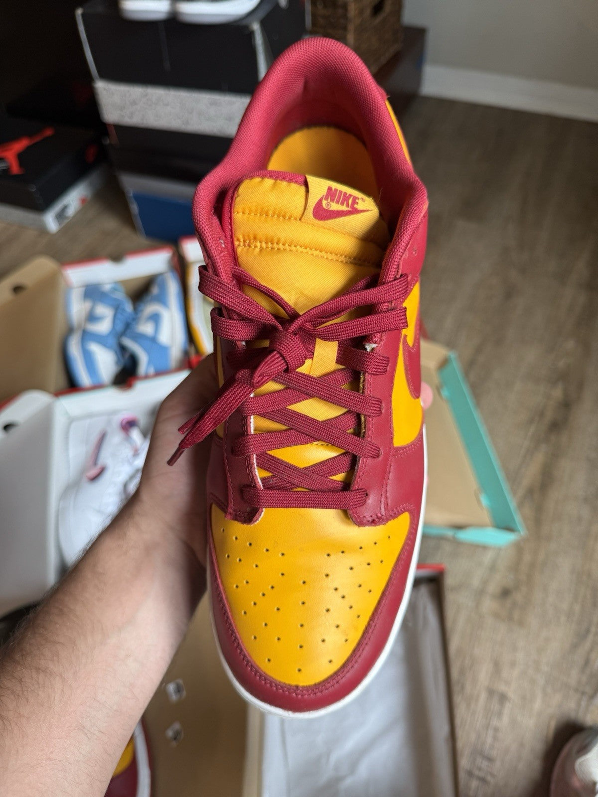 Size 13 - Nike Dunk Low USC Midas Gold
