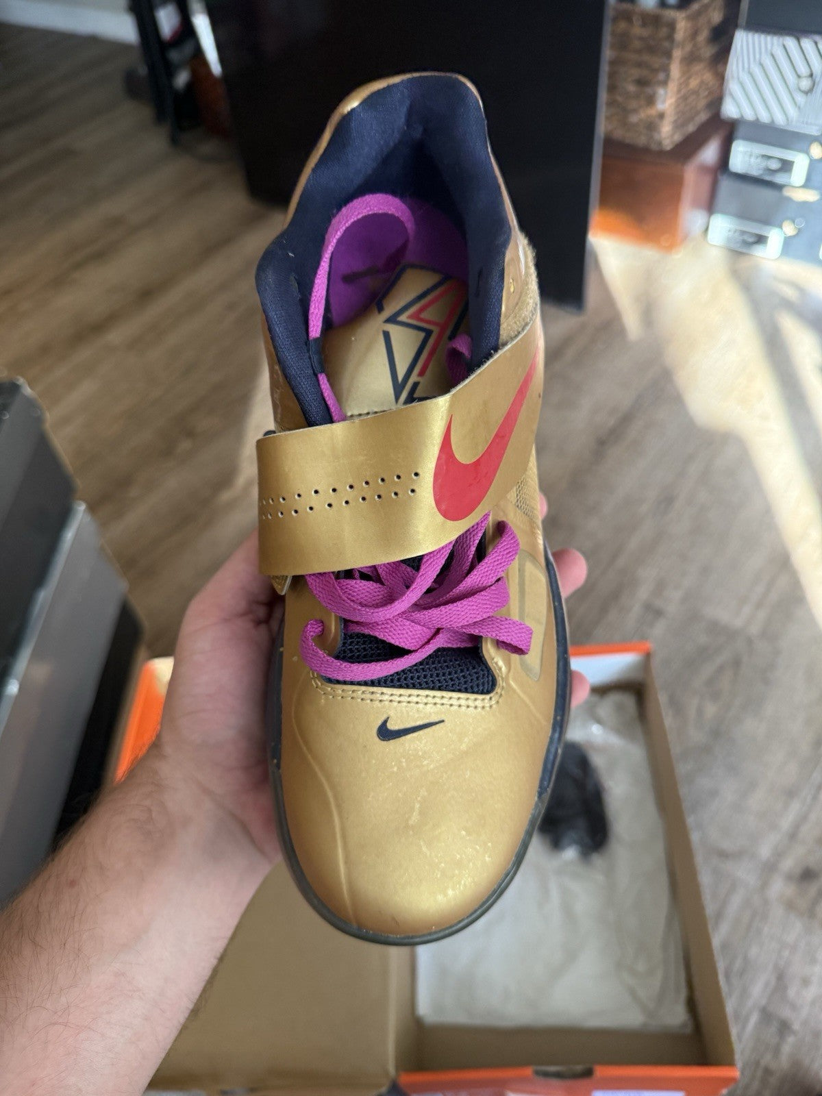 Size 9.5 - KD 4 Gold Medal London Olympics (SEPERATING)