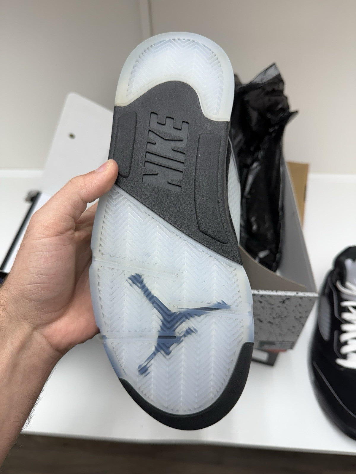 Size 9 - Jordan 5 Retro OG Black Metallic Reimagined