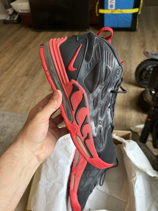 Size 8.5 - Nike Air Max Pillar Black Sport Red Basketball (SEPERATION)