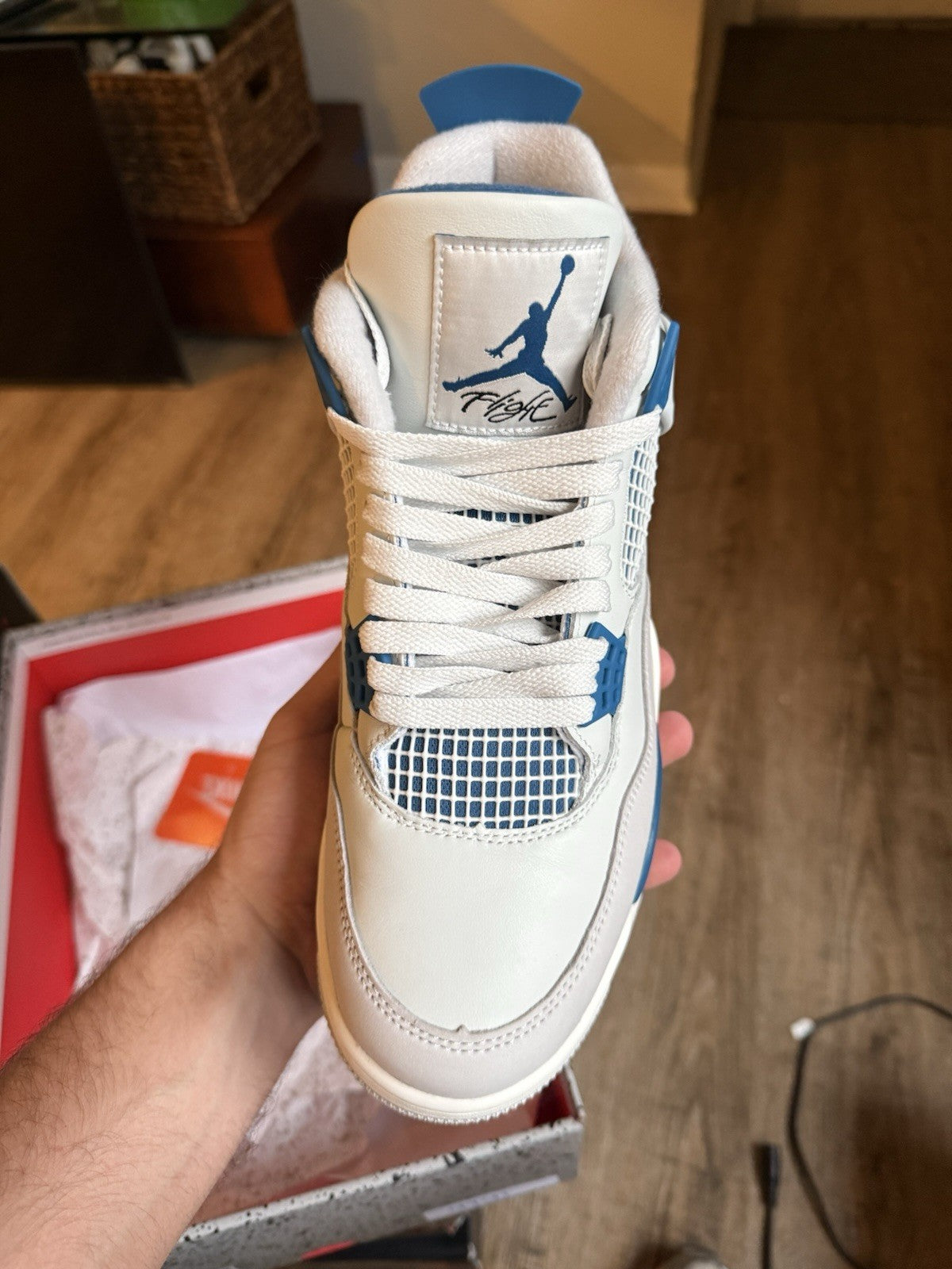 Size 9.5 - Jordan 4 Retro Military Blue (2024)