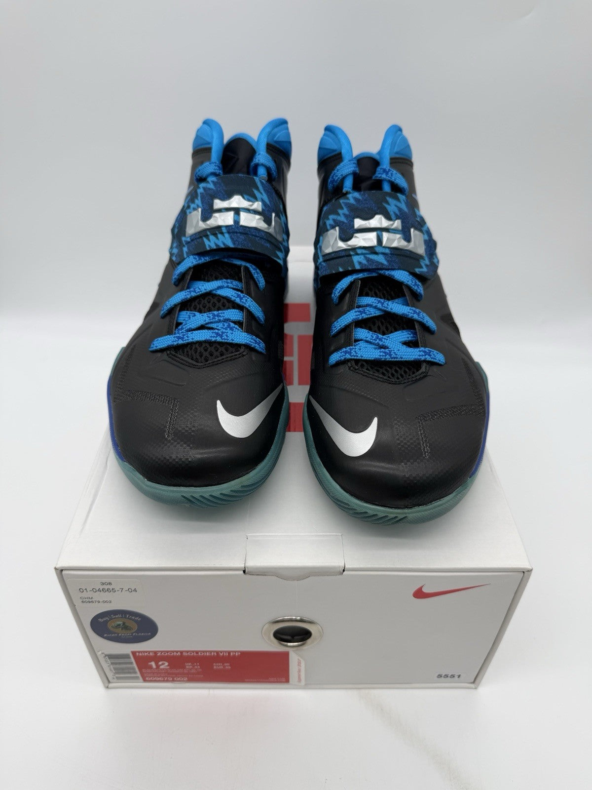 Size 12 - Nike Lebron Zoom Soldier 7 VII PP Blue (Brand New)