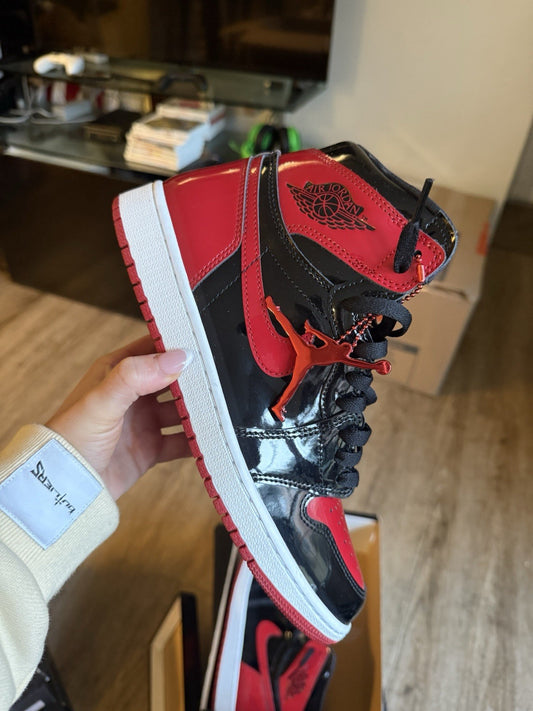 Size 9 - Jordan 1 Retro OG High Patent Bred