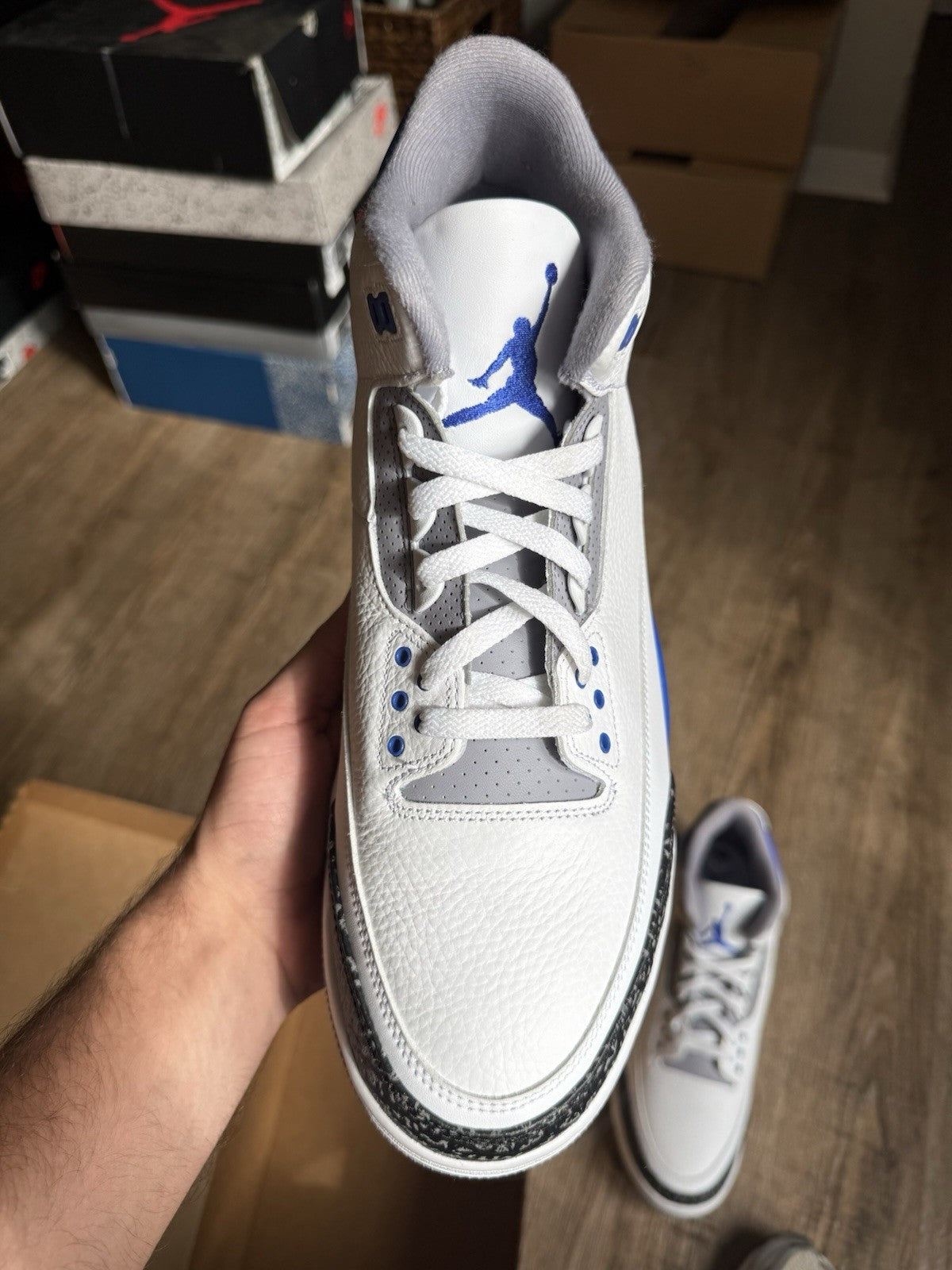 Size 14 - Jordan 3 Retro Mid Racer Blue (Brand New Replacement Box)