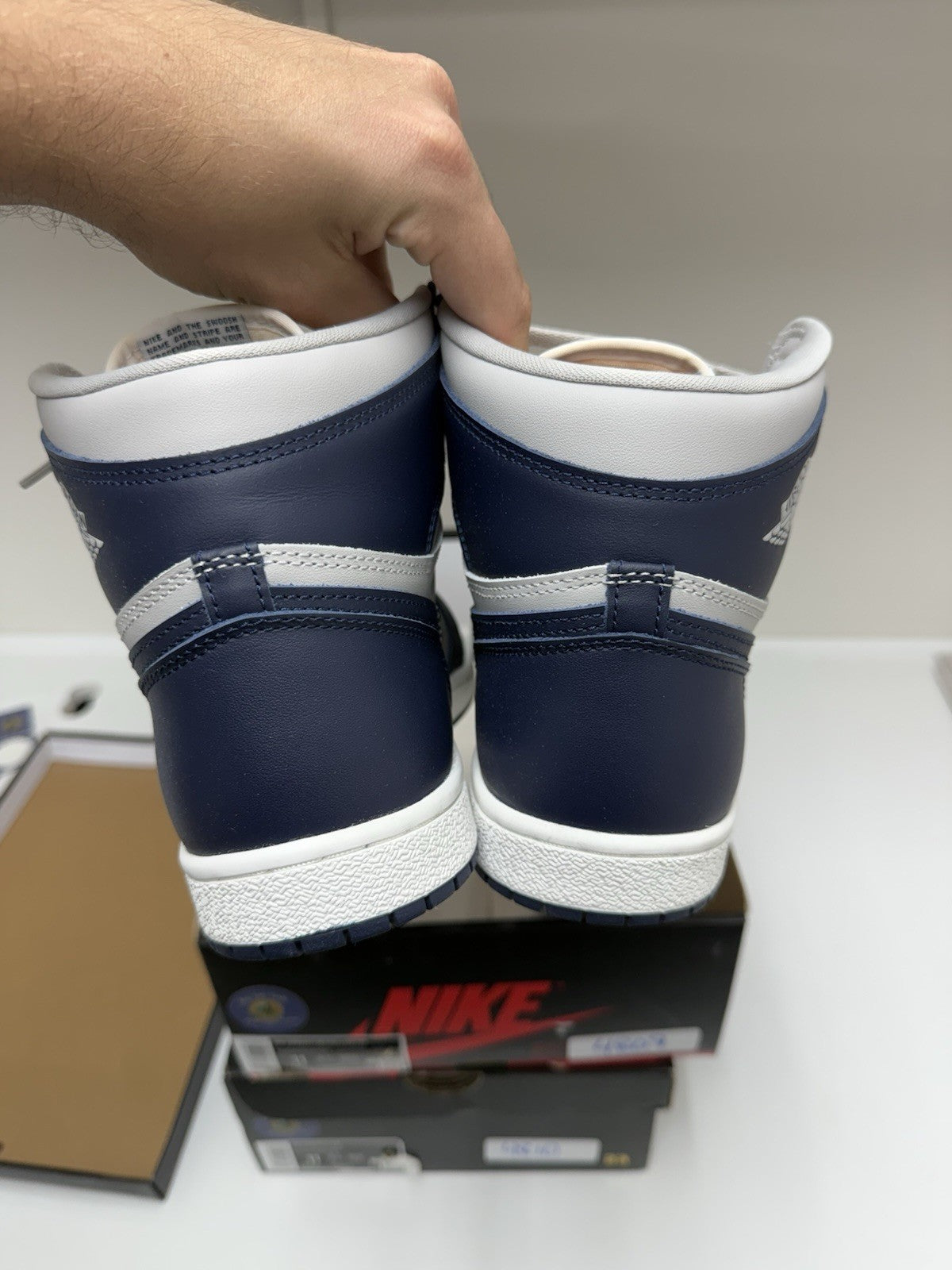 Size 11 - Jordan 1 High 85 Georgetown College Navy