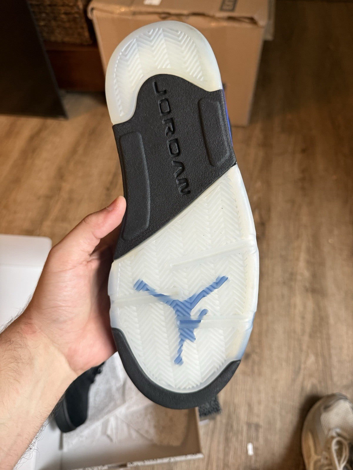 Size 8.5 - Jordan 5 Retro Mid Racer Blue