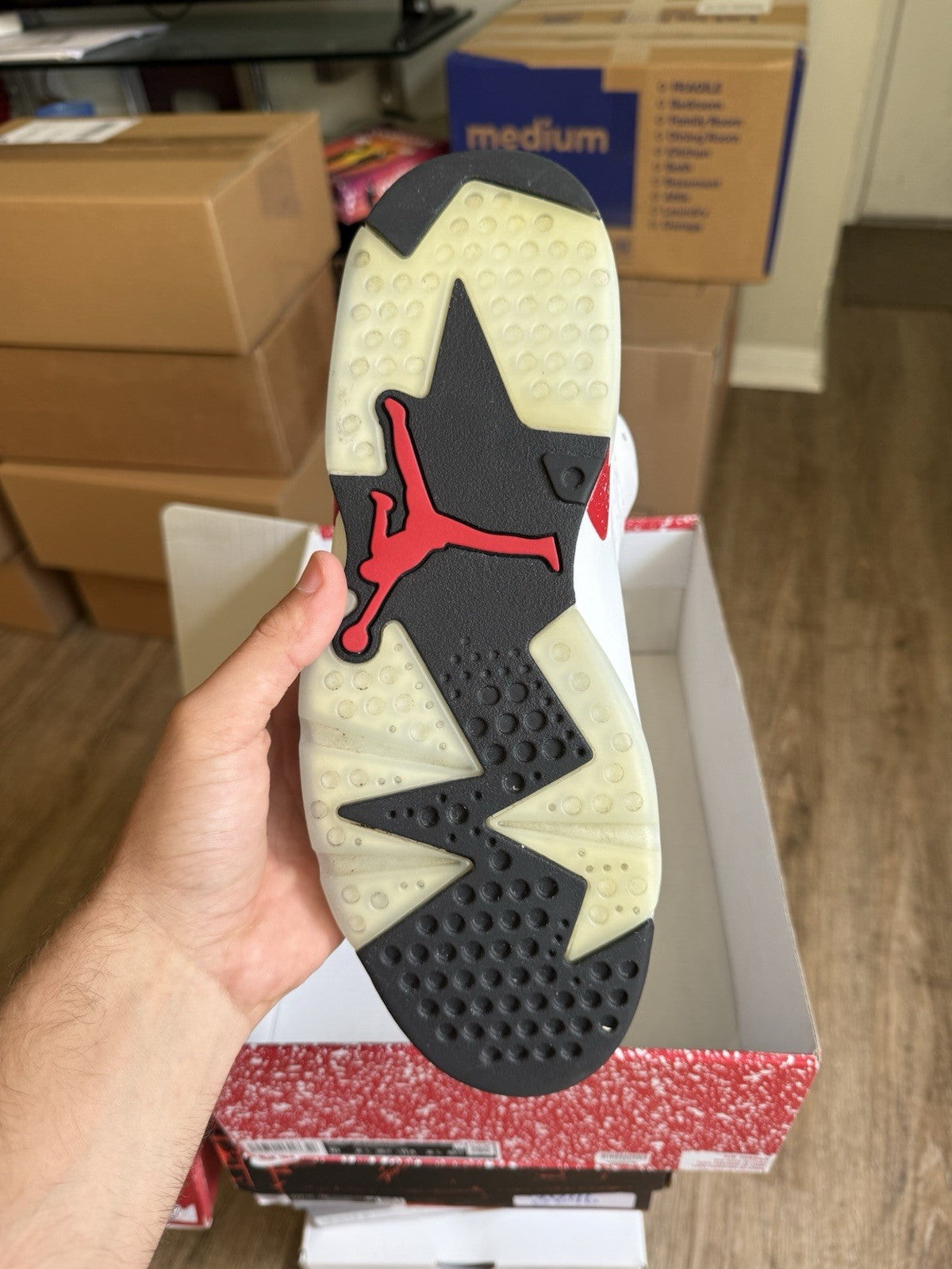 Size 10 - Jordan 6 Retro Red Oreo