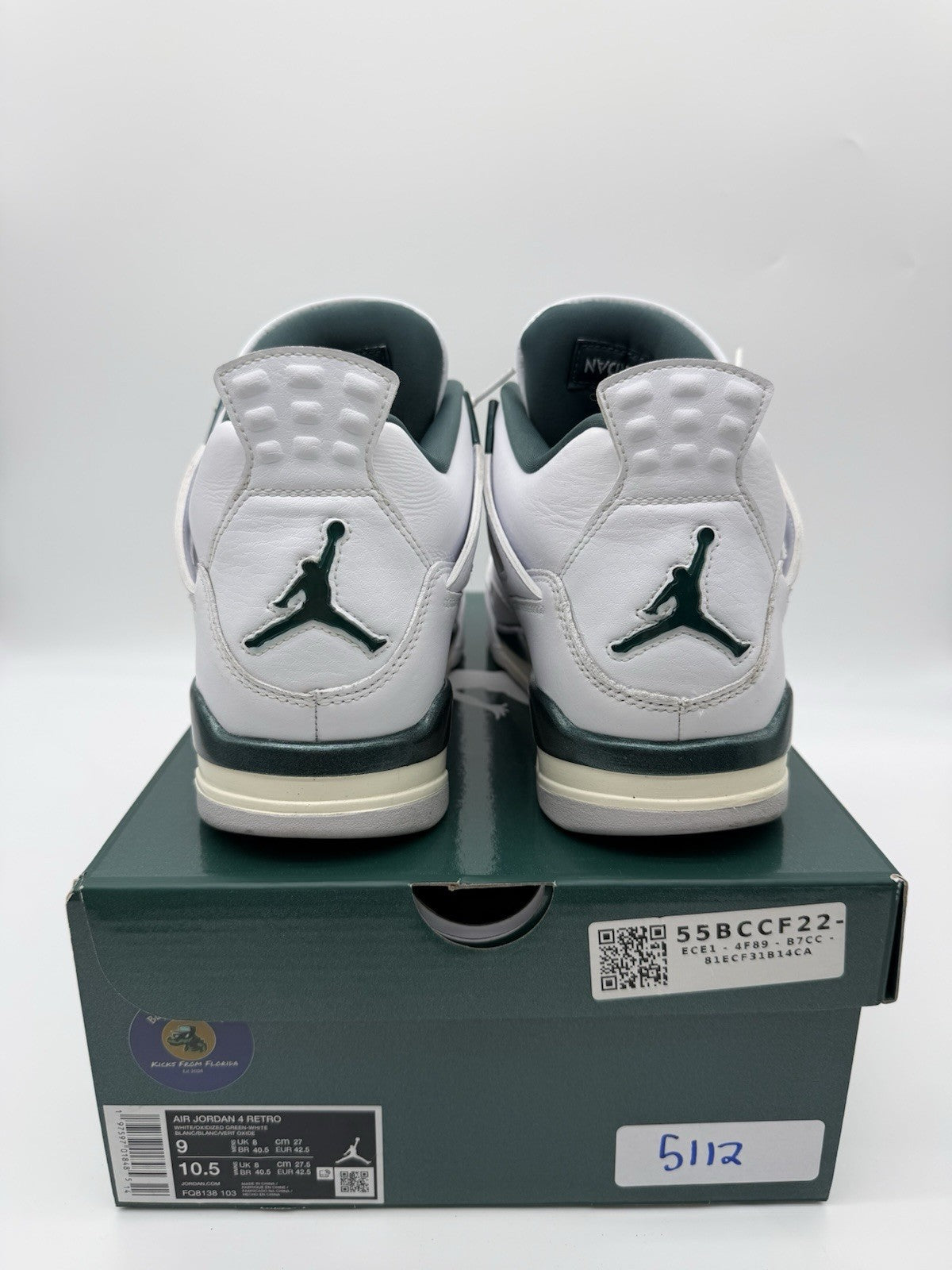 Size 9 - Jordan 4 Retro Oxidized Green