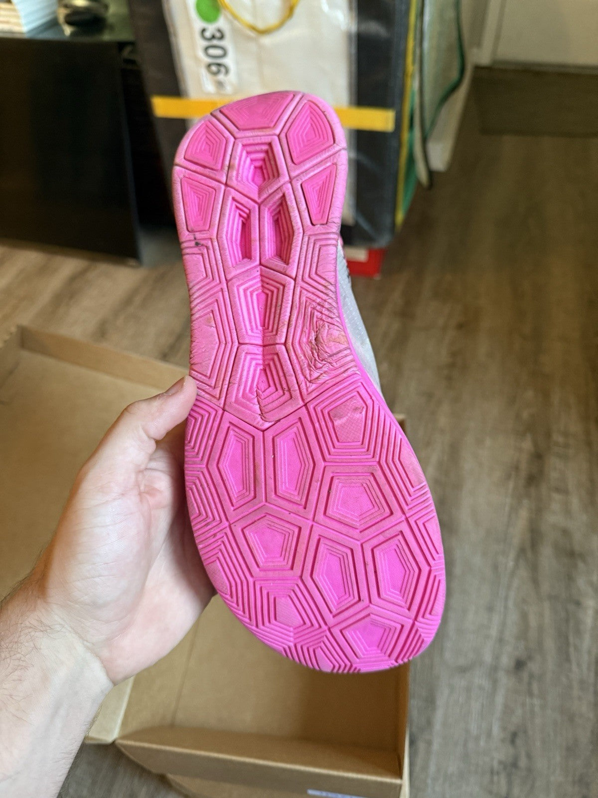 Size 11.5 - Nike Off-White x Zoom Fly SP Pink