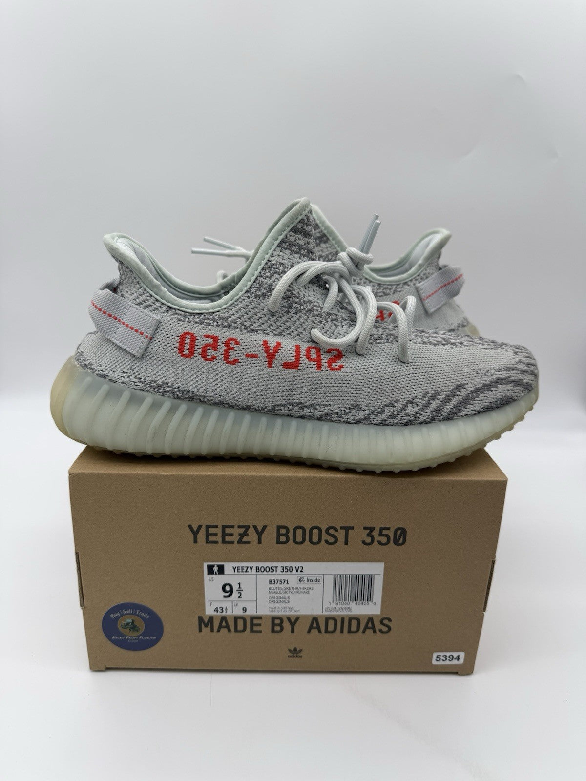 Size 9.5 - adidas Yeezy Boost 350 V2 Low Blue Tint