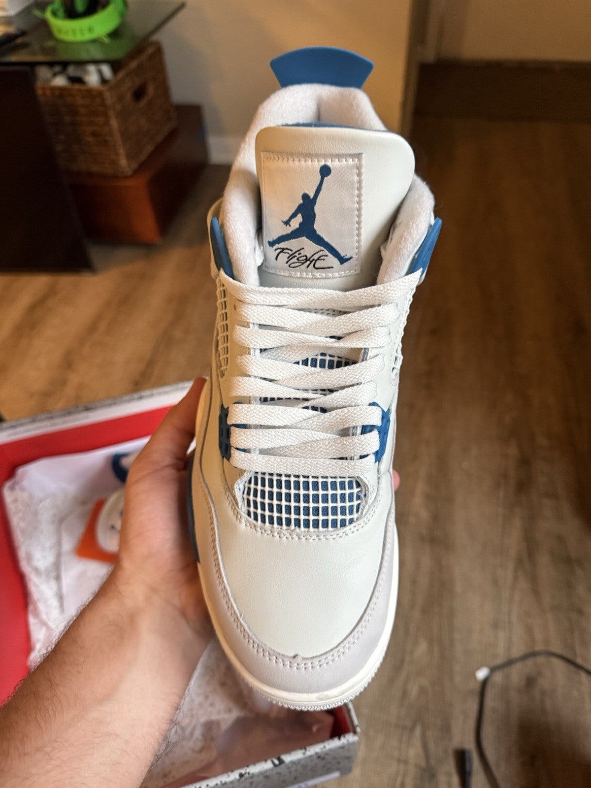 Size 9.5 - Jordan 4 Retro Military Blue (2024)