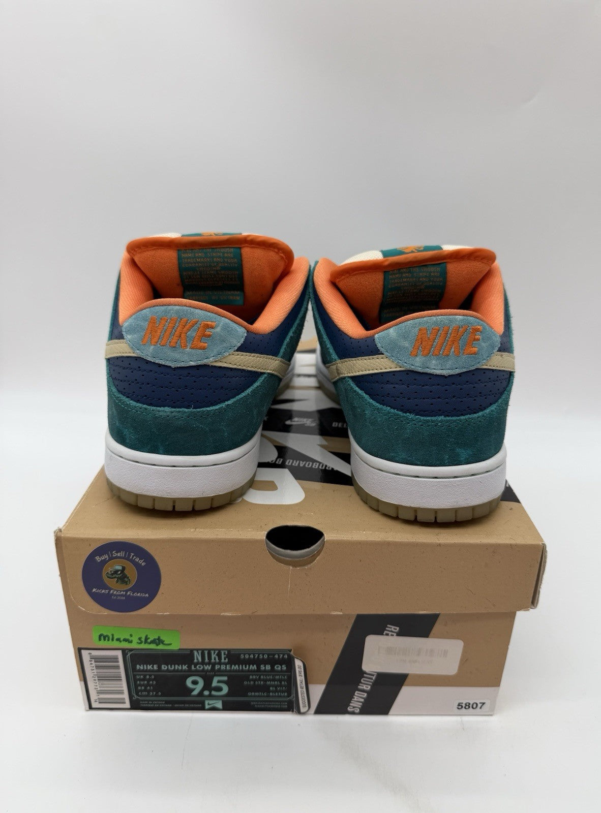 Size 9.5 - Nike SB Dunk Low MIA Skate Shop 2013