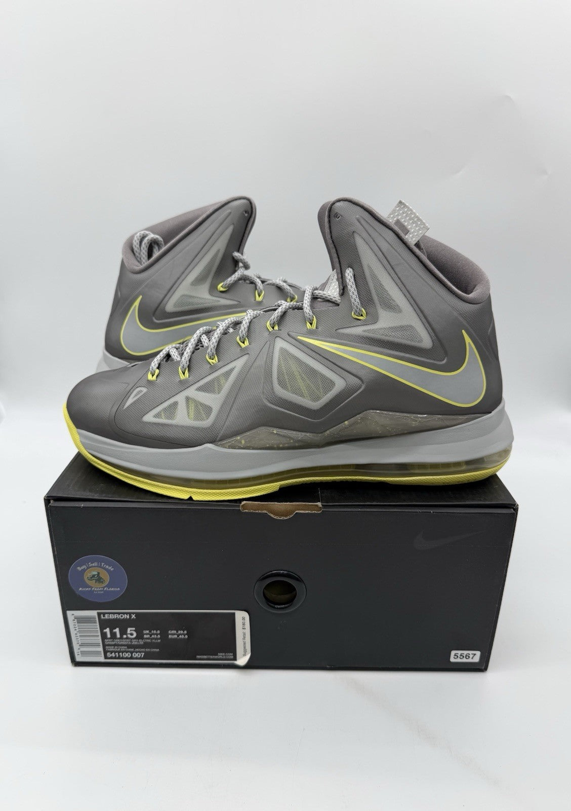 Size 11.5 - Nike Lebron X Canary (Brand New)