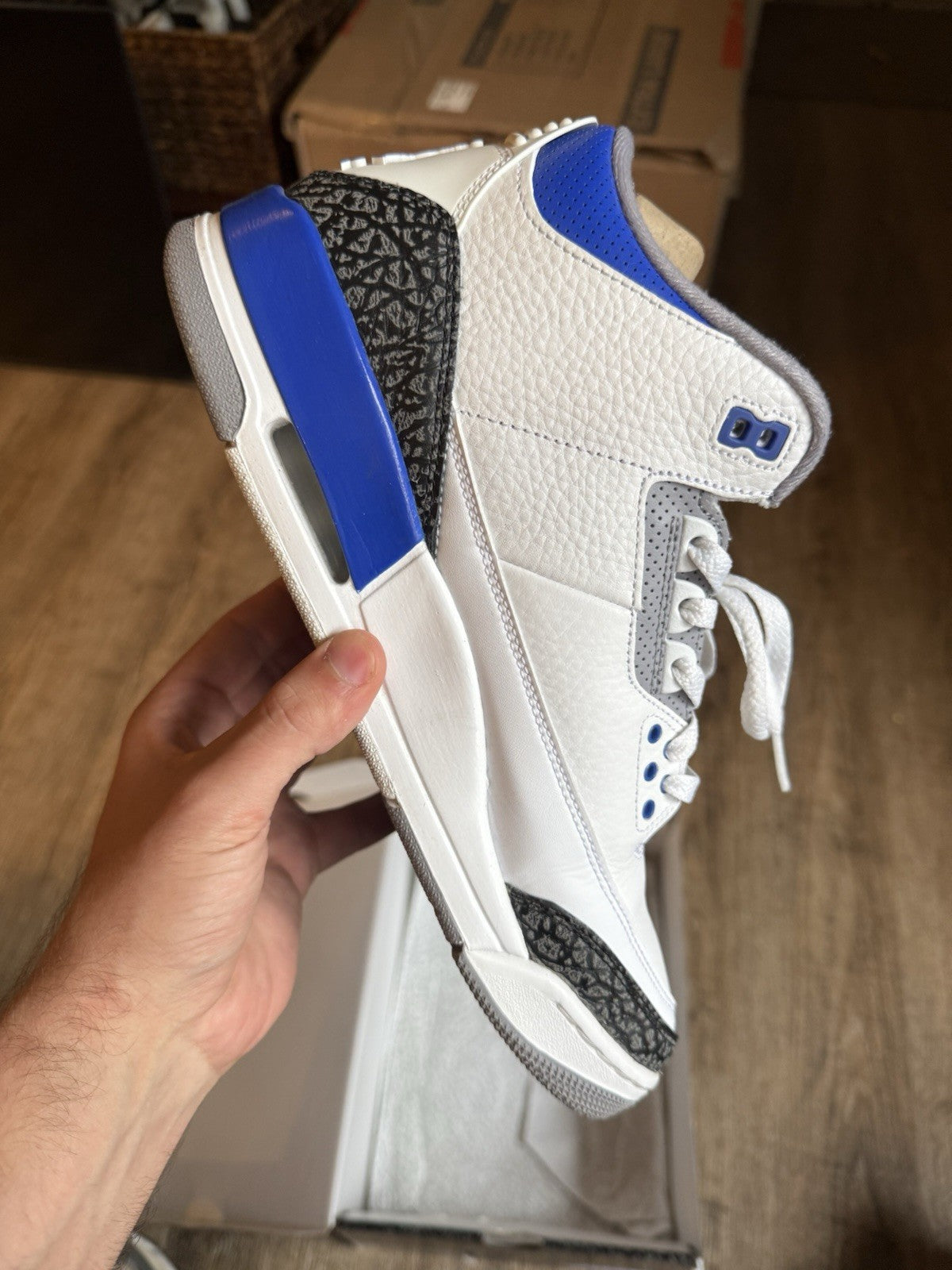 Size 10.5 - Jordan 3 Retro Mid Racer Blue