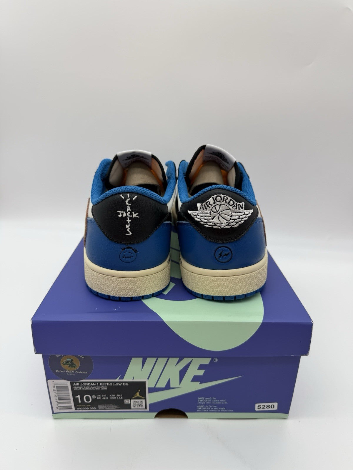 Size 10.5 - Jordan 1 Retro Travis Scott x Fragment Low (Brand New)