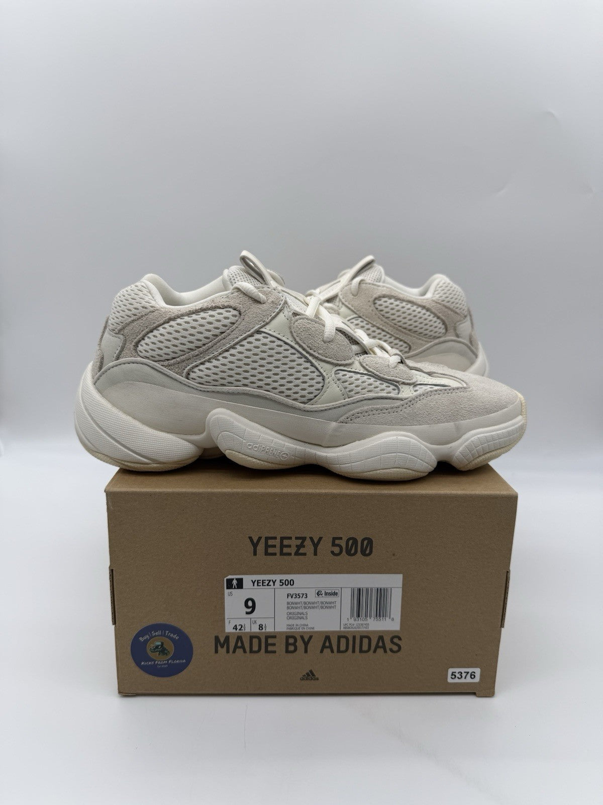 Size 9 - adidas Yeezy 500 Bone White (2019)