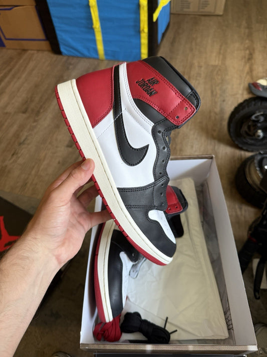 Size 10.5 - Air Jordan 1 Retro OG High Black Toe Reimagined