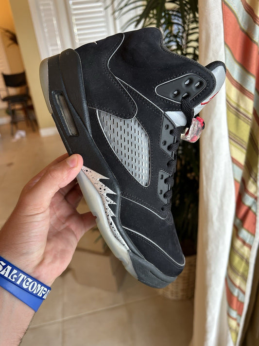 Size 8 - Air Jordan 5 Retro OG Black Metallic Reimagined
