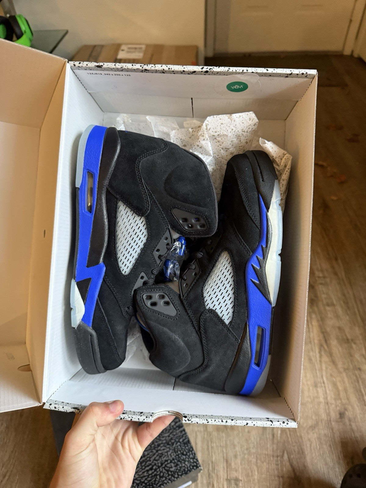 Size 8.5 - Jordan 5 Retro Mid Racer Blue