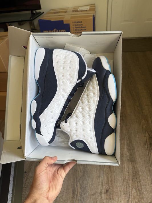 Size 11 - Jordan 13 Retro Obsidian Powder Blue (worn once)