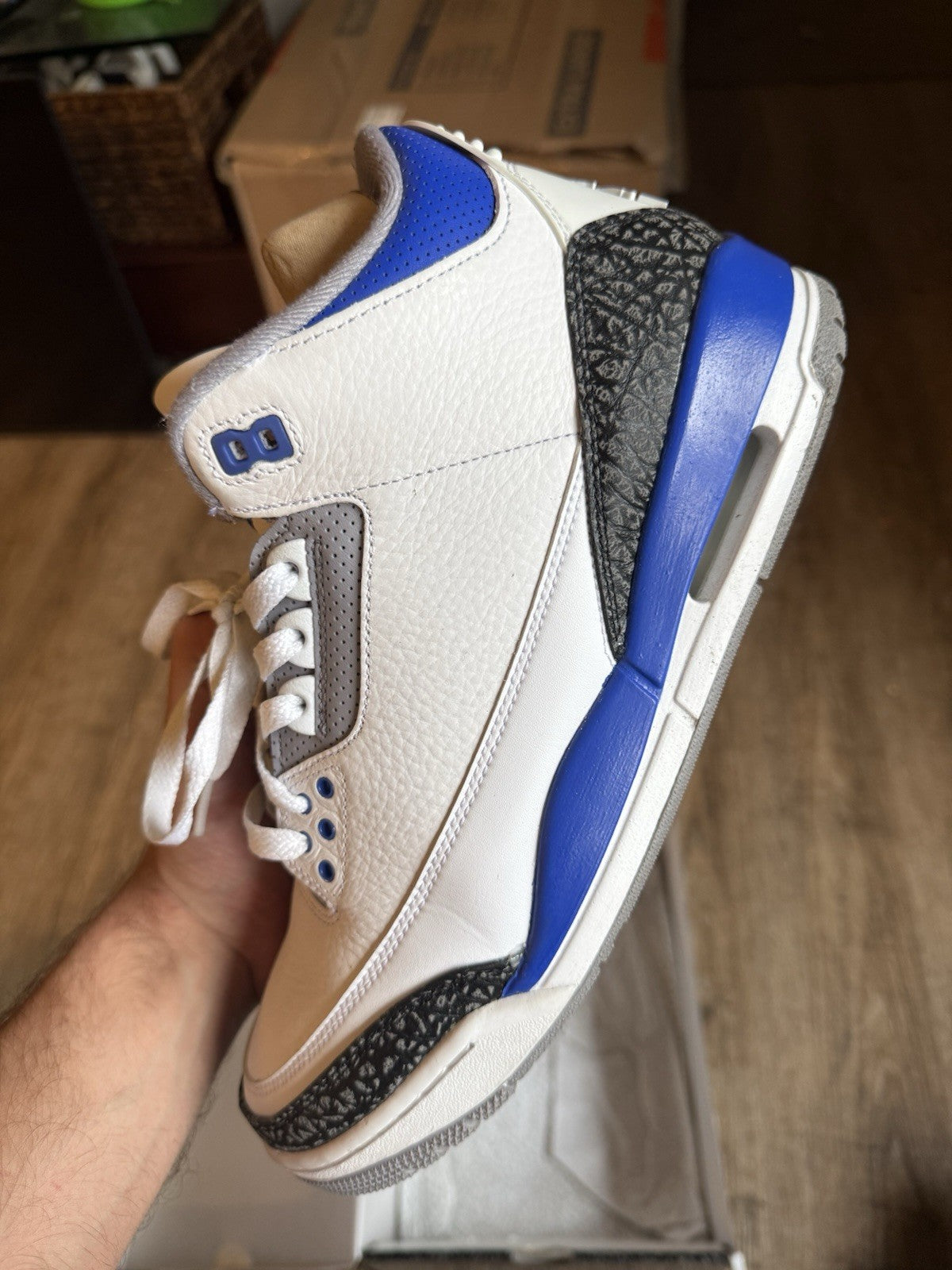 Size 10.5 - Jordan 3 Retro Mid Racer Blue