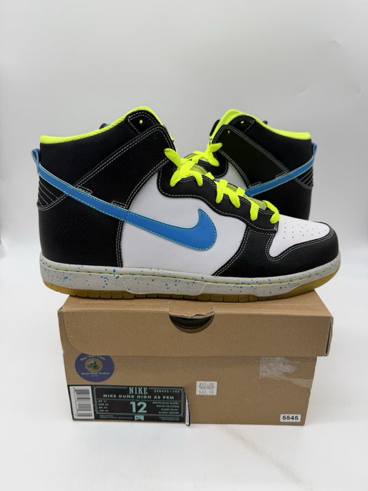 Size 12 - Nike Dunk AS Premium High White Blue Glow (Brand New)