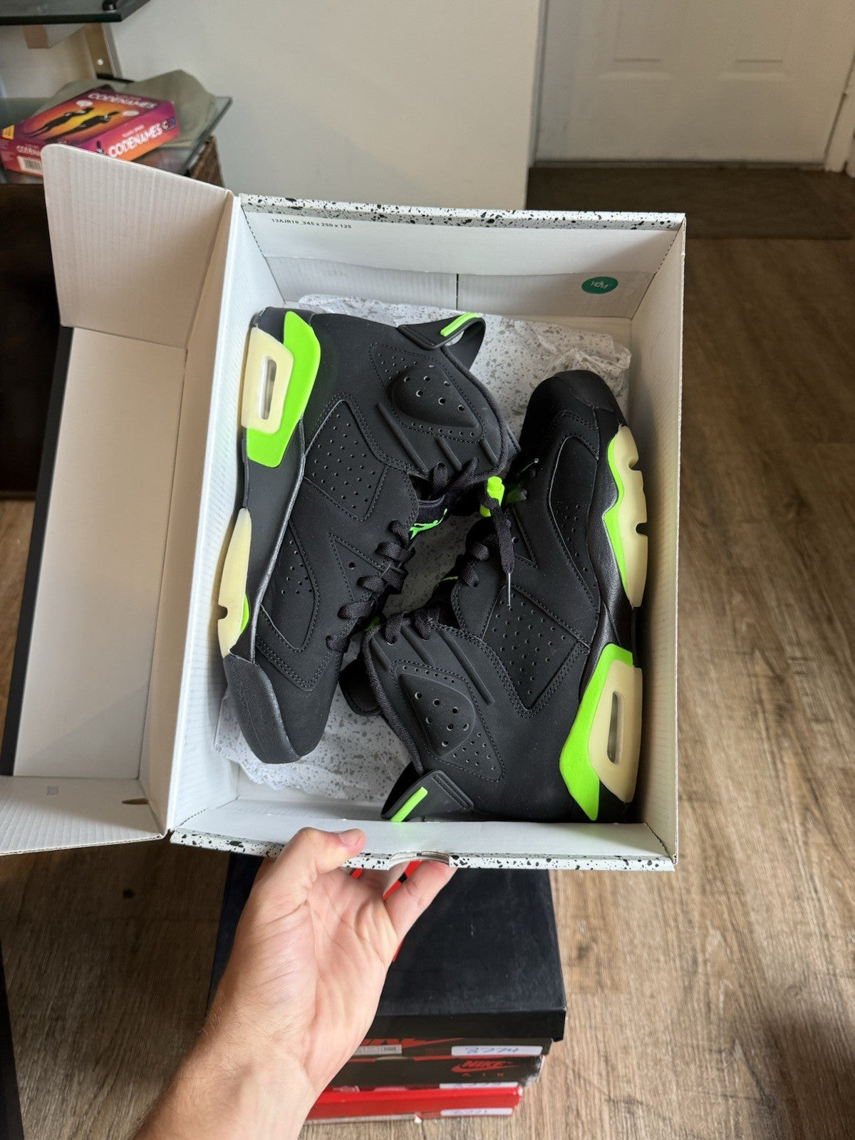 Size 8 - Jordan 6 Retro Electric Green