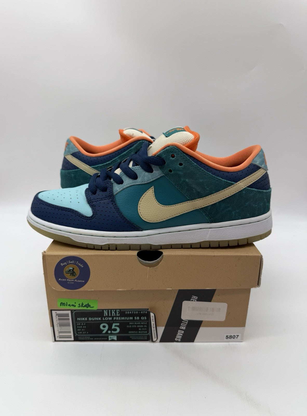 Size 9.5 - Nike SB Dunk Low MIA Skate Shop 2013