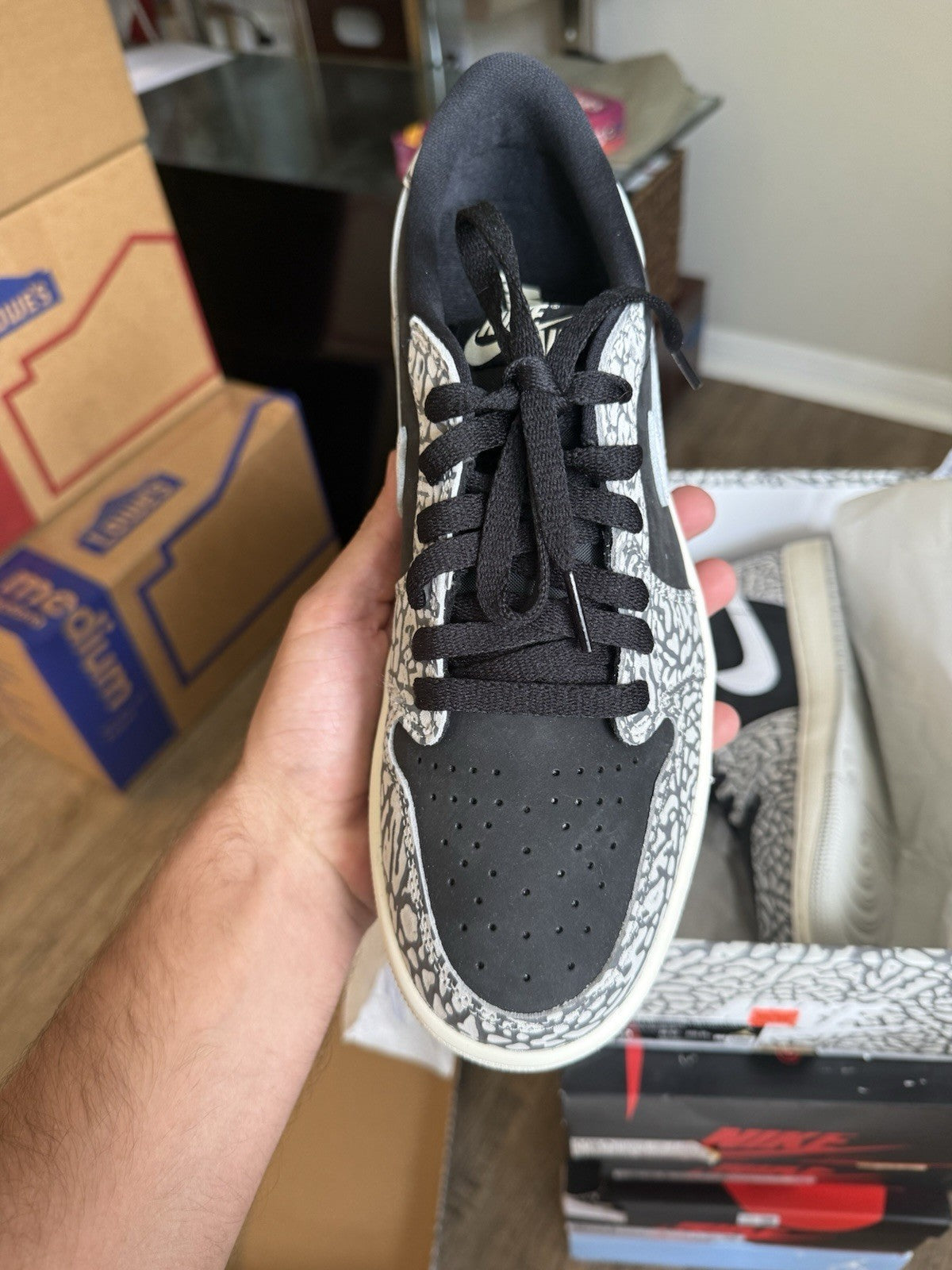 Size 7.5 - Jordan 1 Low Black Cement (BRAND NEW)