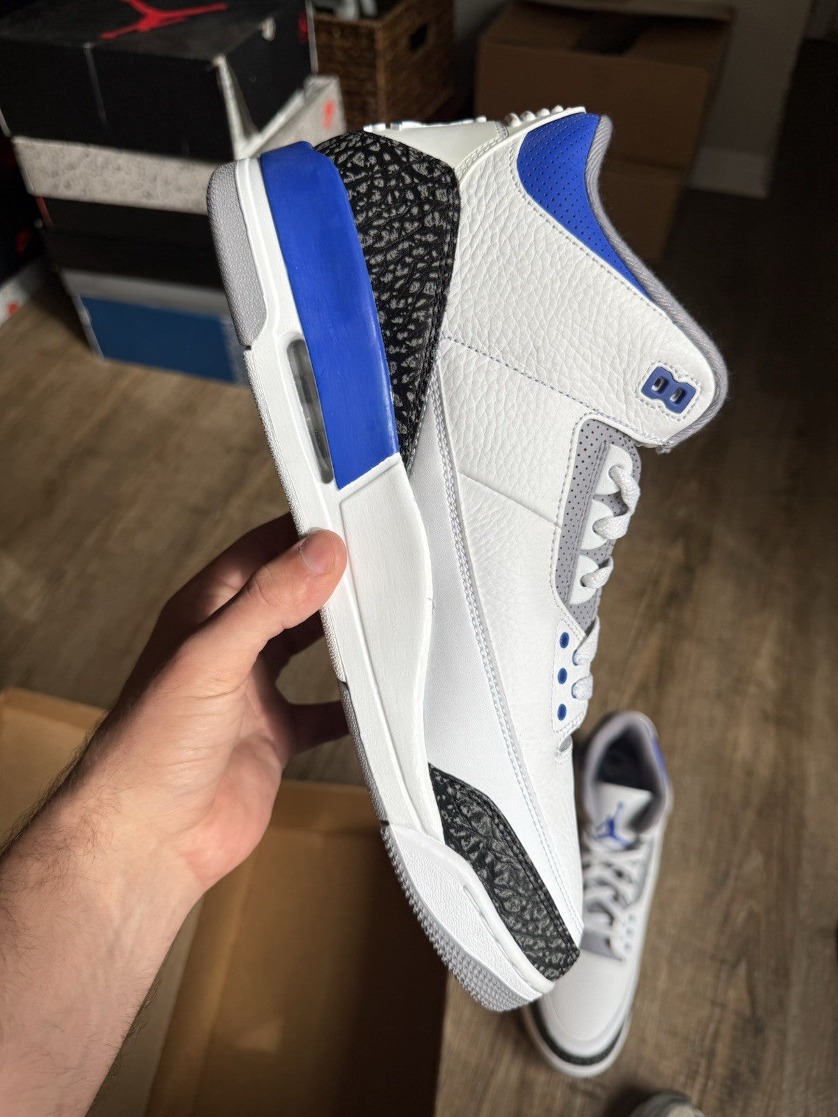 Size 14 - Jordan 3 Retro Mid Racer Blue (Brand New Replacement Box)