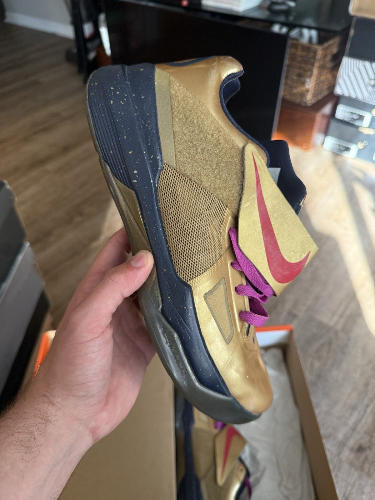 Size 9.5 - KD 4 Gold Medal London Olympics (SEPERATING)