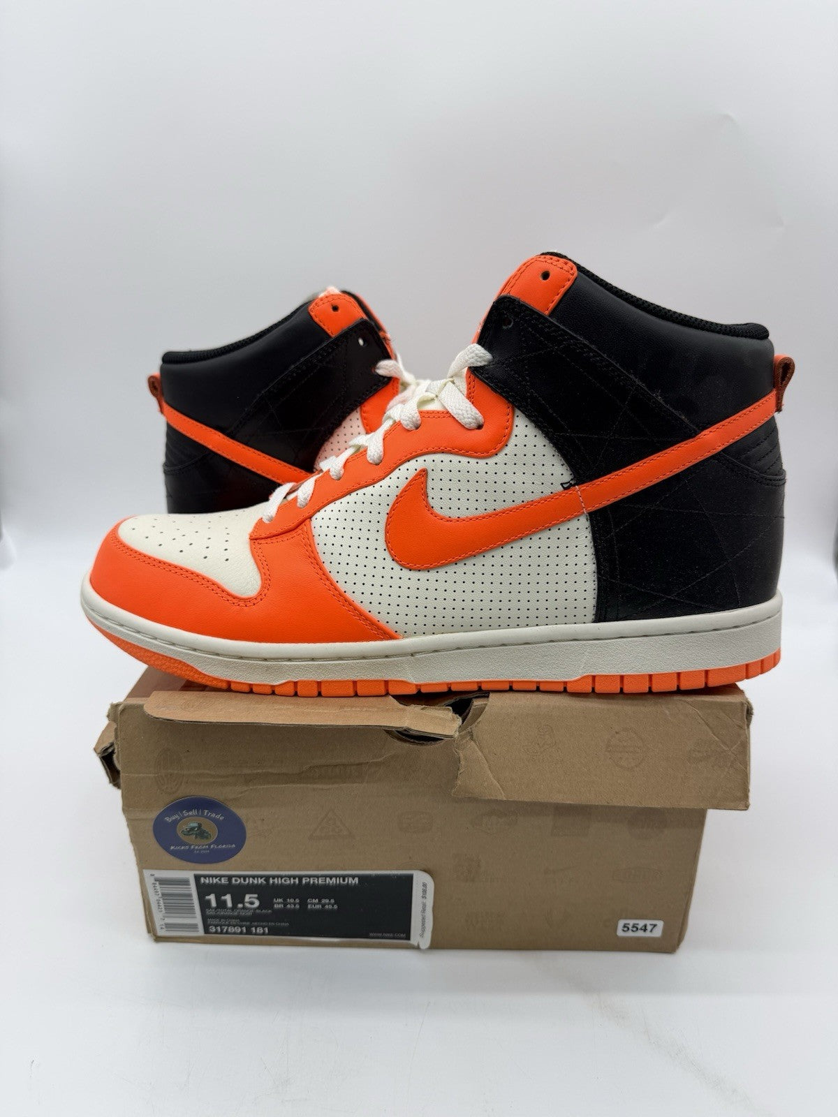 Size 11.5 - Nike Dunk High Premium Orange Blaze (Brand New)