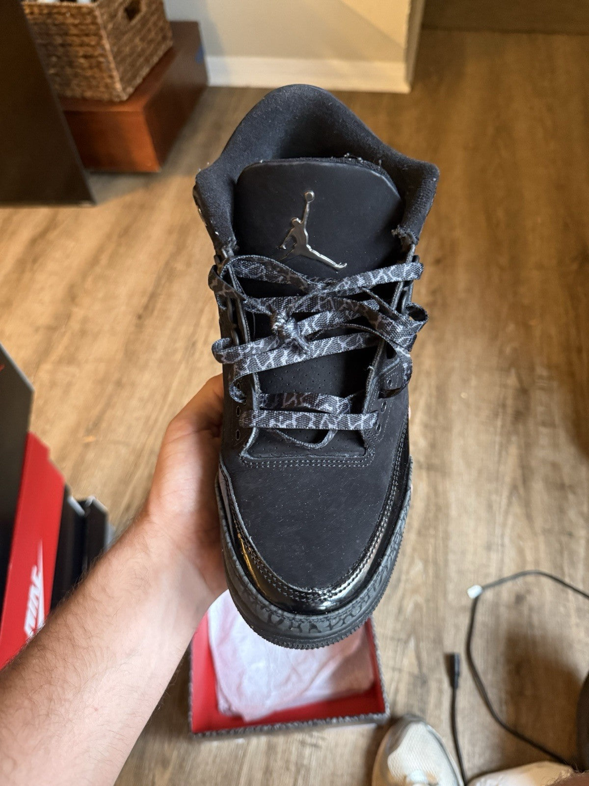 Size 9 - Jordan 3 Retro Black Cat (2025)