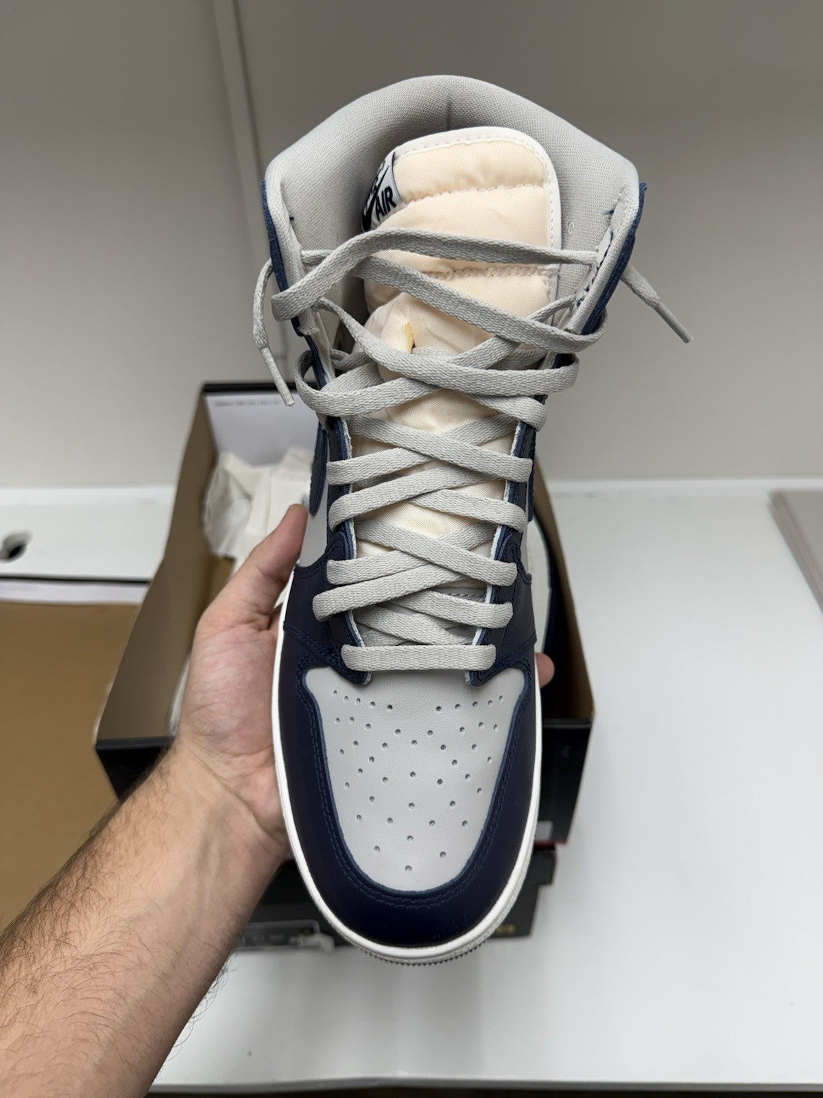 Size 11 - Jordan 1 High 85 Georgetown College Navy