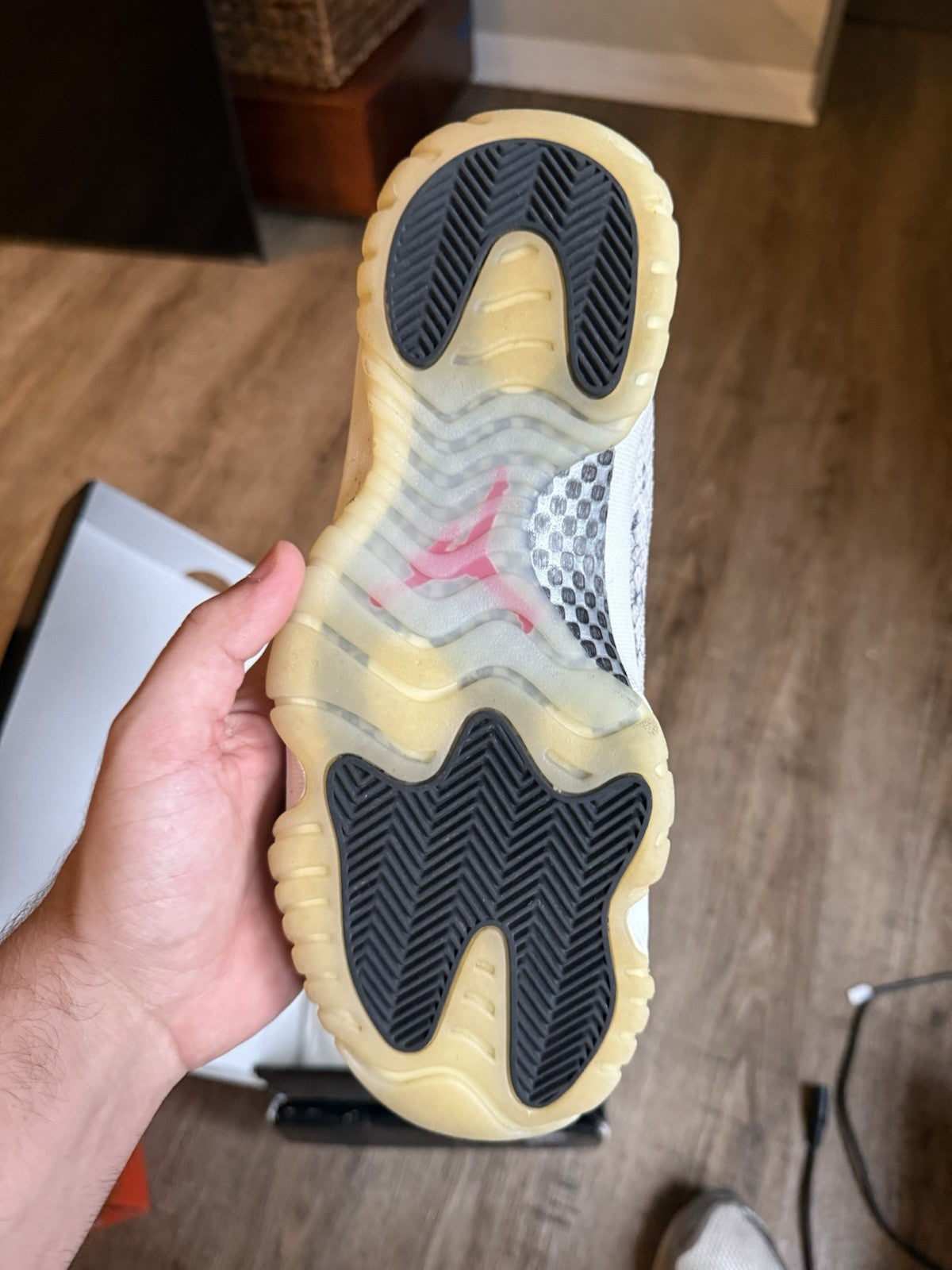 Size 8 - Jordan 11 Retro Low Light Bone Snakeskin