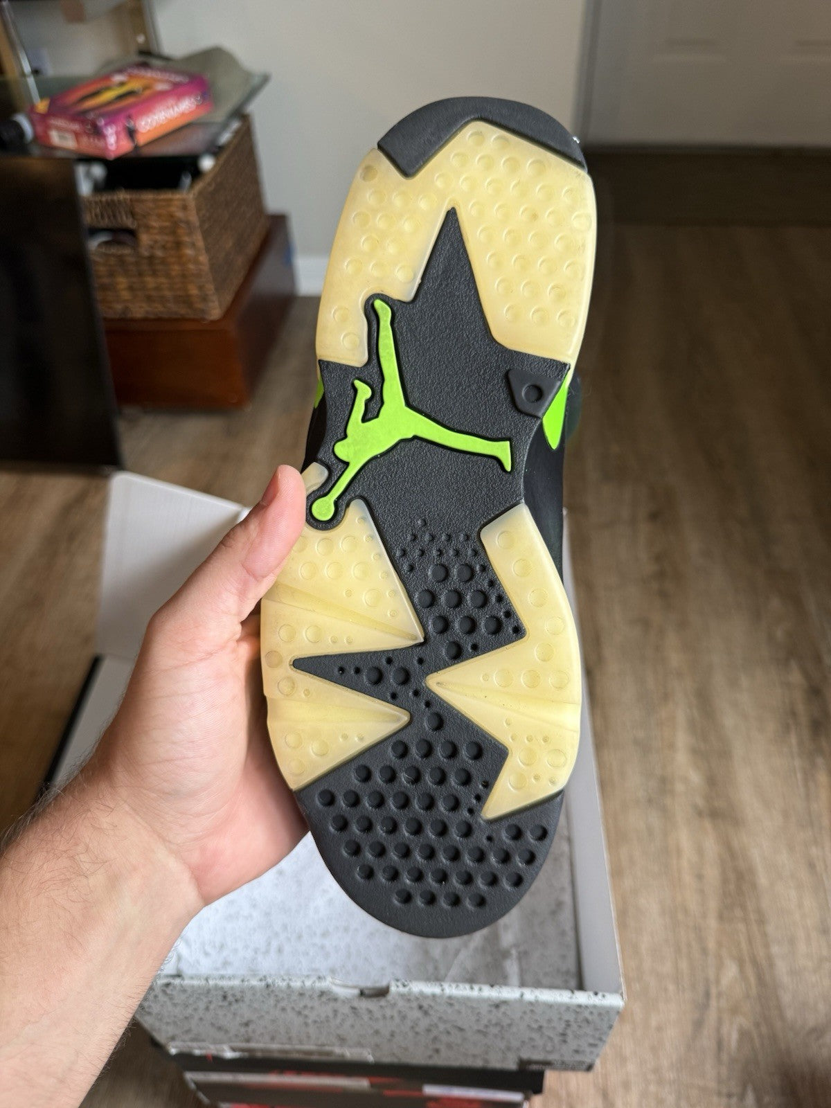 Size 8 - Jordan 6 Retro Electric Green