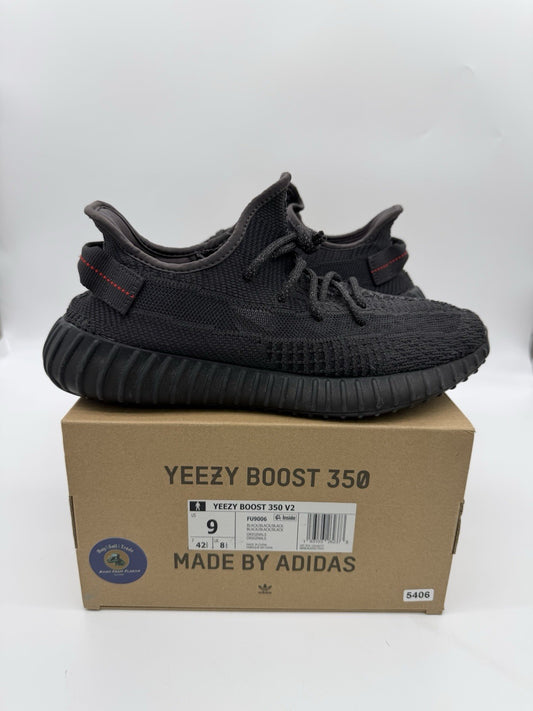 Size 9 - adidas Yeezy Boost 350 V2 Black Non-Reflective