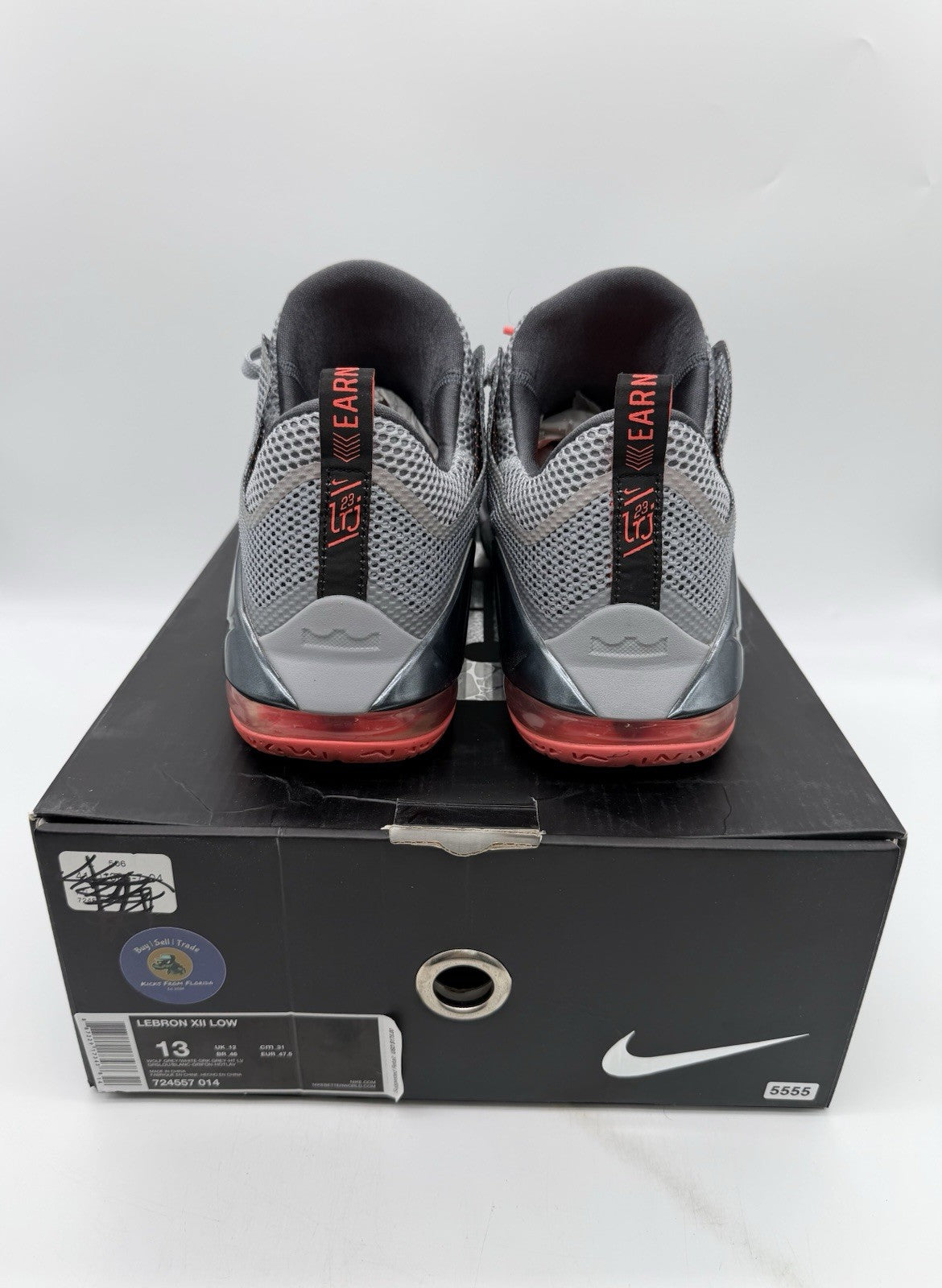 Size 13 - Nike LeBron 12 Low Earned 724557-014