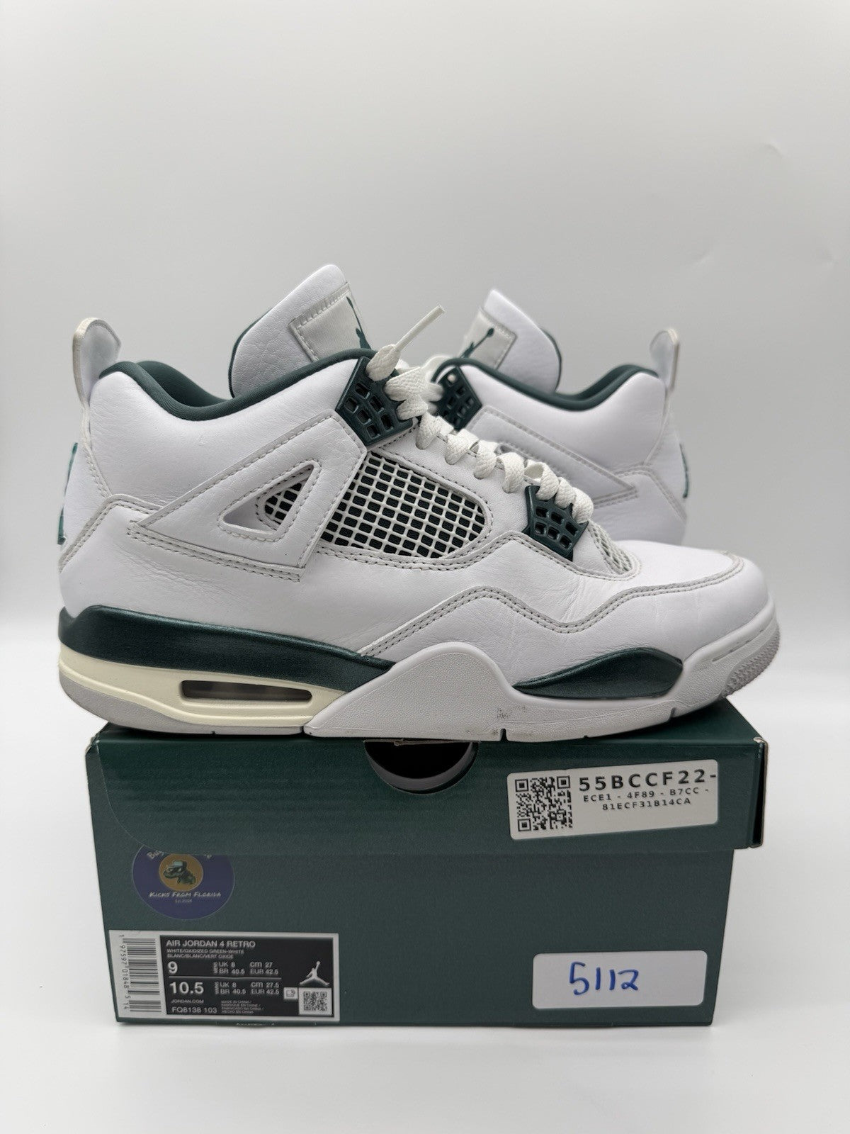 Size 9 - Jordan 4 Retro Oxidized Green