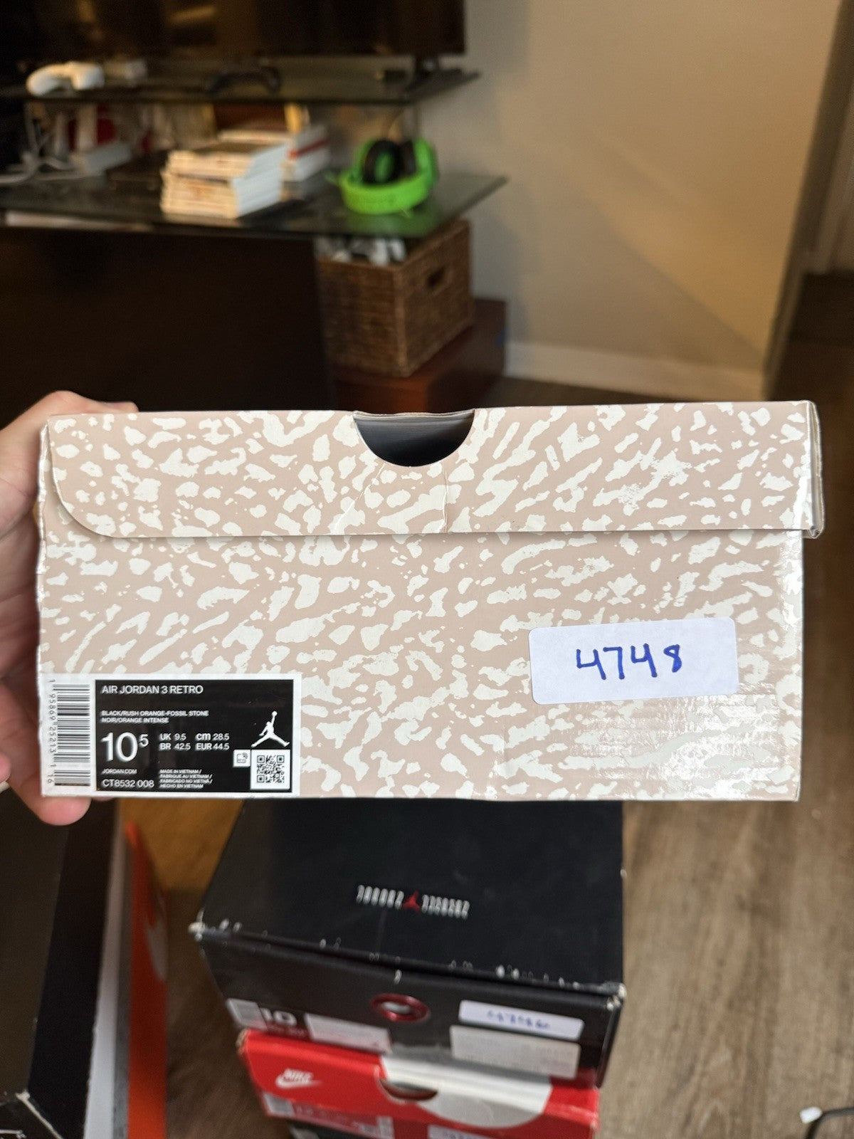 Size 10.5 - Jordan 3 Retro Mid Desert Elephant