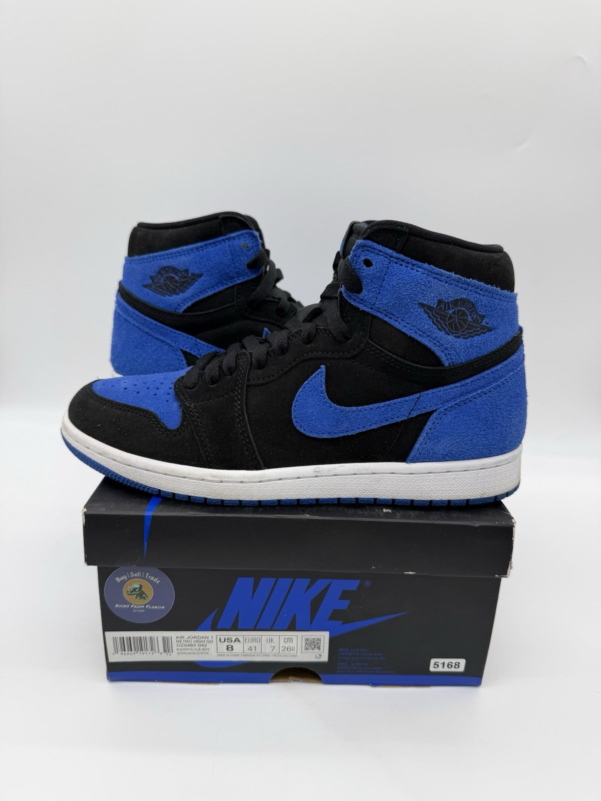 Size 8 - Jordan 1 Retro OG High Royal Reimagined