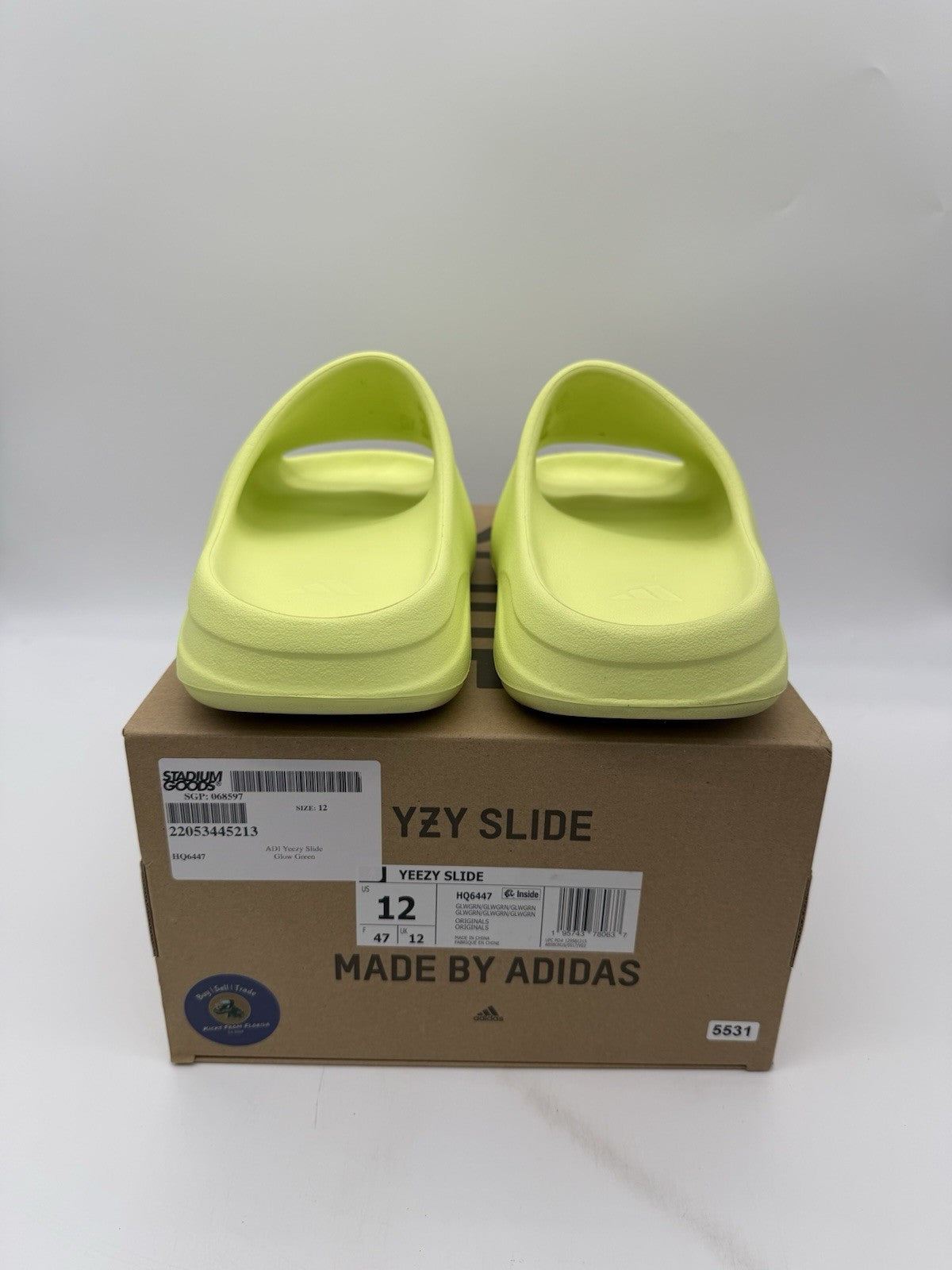 Size 12 - Yeezy Slide Glow Green