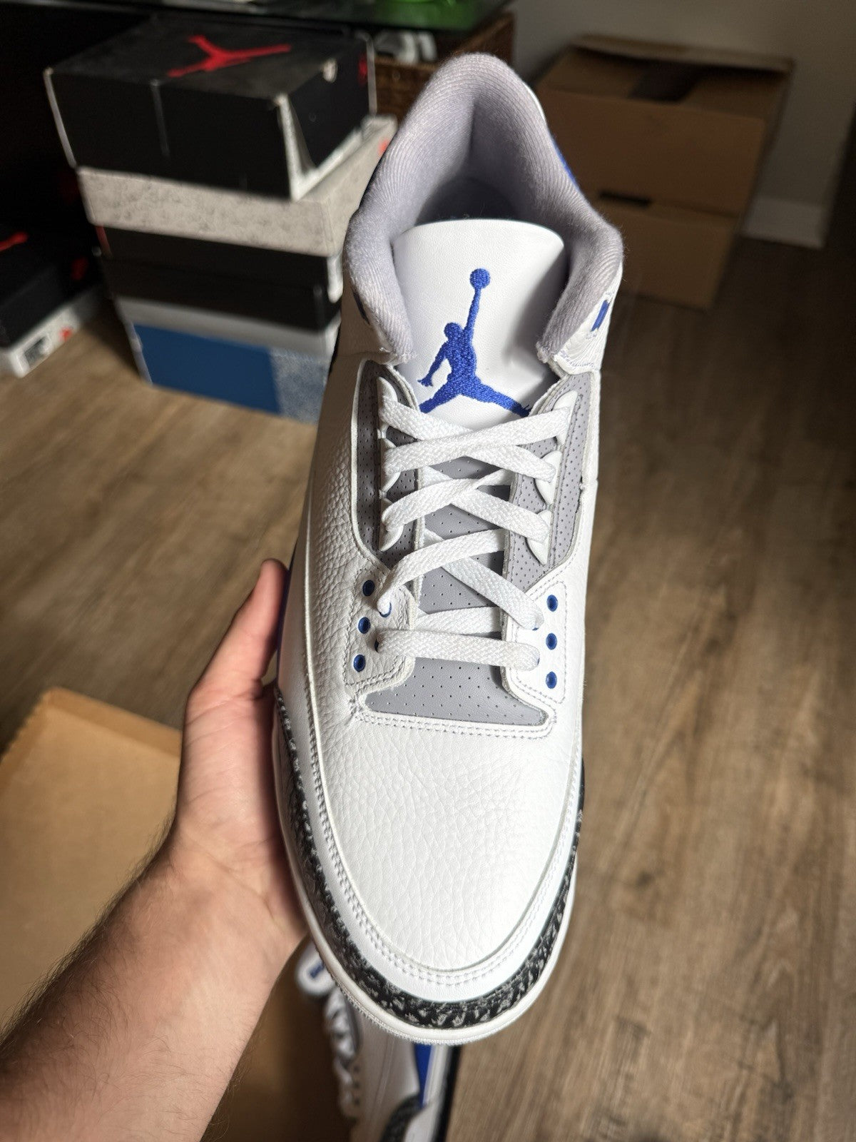 Size 14 - Jordan 3 Retro Mid Racer Blue (Brand New Replacement Box)