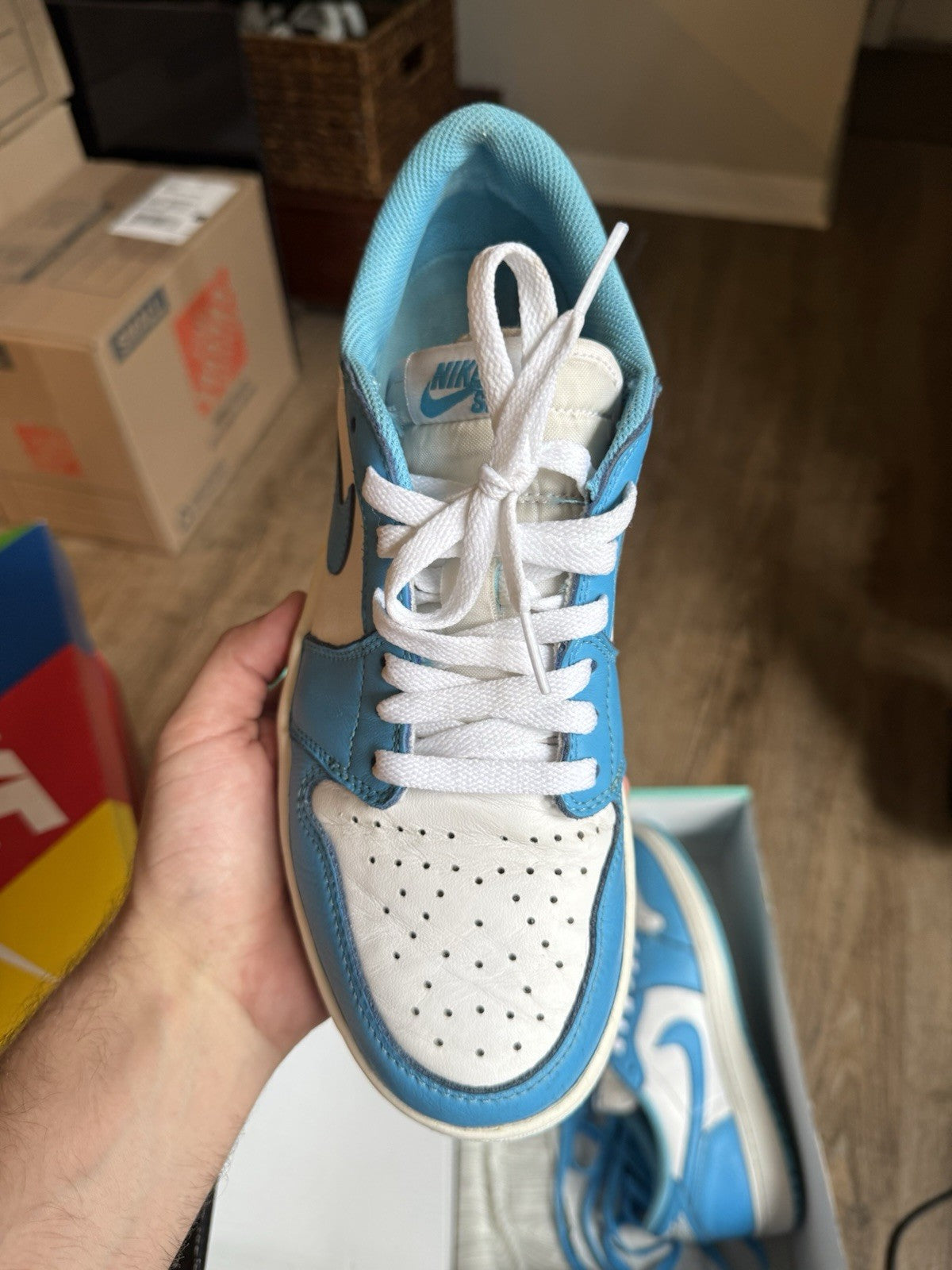Size 8.5 - Eric Koston x Jordan 1 SB Low Powder Blue