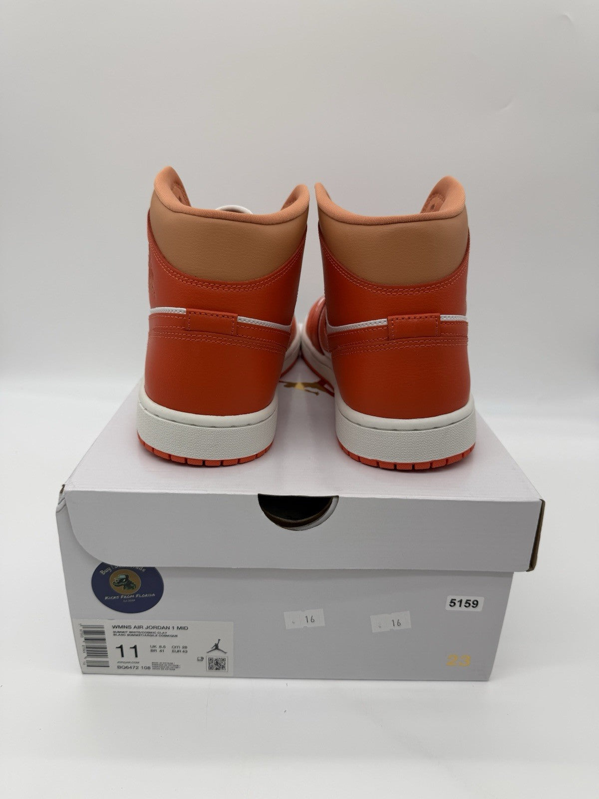 Size 9.5M/11W - Jordan 1 Mid Cosmic Clay W (Brand New)